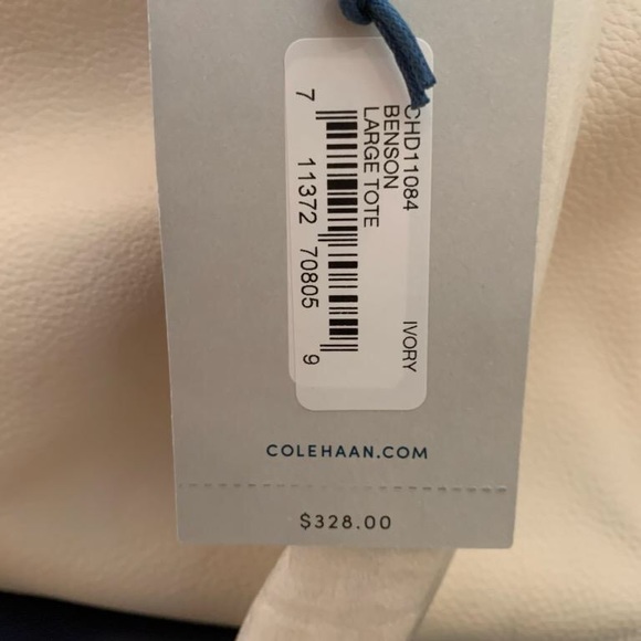 Cole Haan Benson Large Leather Tote (COLOR: IVORY) - Picture 11 of 11